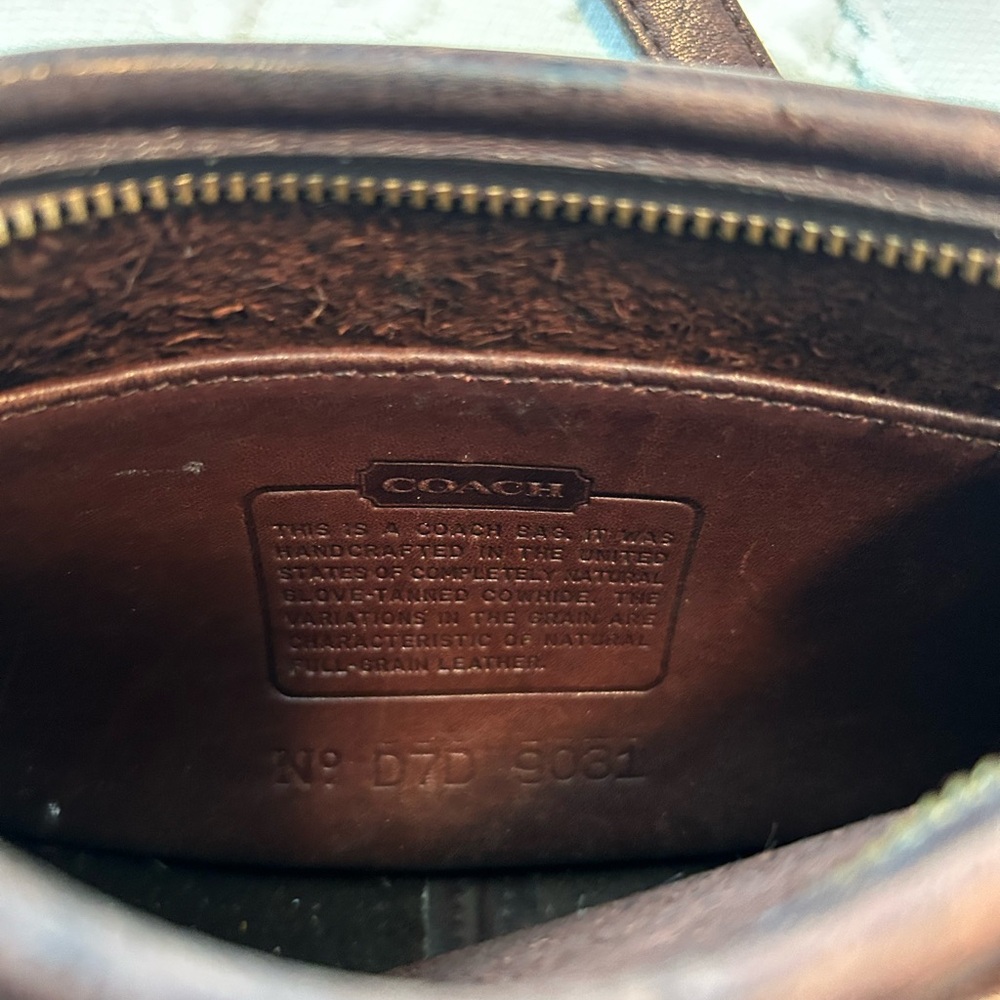 Coach Wende Mahogany Leather Bag, 90’s, Stamped 9031 Rare, Crossbody, Vintage - Picture 2 of 12